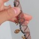 choker mikromakrama- czarny jaspis i piryt
