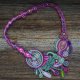 Naszyjnik soutache "Ogród pełen barw"