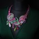 Naszyjnik soutache "Ogród pełen barw"