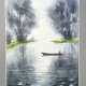 Medytacyjny relaks. Akwarela 42*30 cm