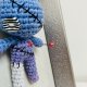 Laleczka voodoo w ramce szydełkowe rękodzieło prezent z czarnym humorem