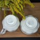 Trio Royal Albert mlecznik cukiernica i podstawka wzór Satin Rose