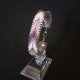 Elegancka Fioletowo Srebrna Bransoletka "Violet Silver Chevron"