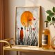 ZESTAW PLAKATÓW 2x 50x70 cm Kobieta i maki  (set221)