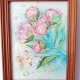 Akwarela w ramie Piwonie 15*20 cm