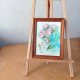 Akwarela w ramie Piwonie 15*20 cm