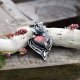 Baśniowy Naszyjnik z Labradorytem i Różą
