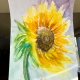 Blask słonecznika Original Akwarela A4
