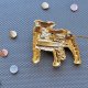 Vintage Alden Arts Brooch - Bulldog ❤ 24k. Gold Plated , lata 80/90-te XXw. ❤
