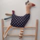 poduszka dekoracyjna bajkowy ptak zero waste upcycling