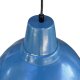 IKEA FOTO proj. L. Centervall – lampa wisząca industrialna, niebieska, lata 90.