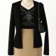 Vintage y2k czarna bluzka cekiny Coquette Old money