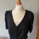 Vintage y2k Sweterek bolerko bluzka bufki Glamour Coquette