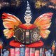Anioł Bibliofil 15 oryginalny obraz ręcznie malowany collage