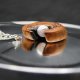 Wisiorek - Wiśnia i agat – biżuteria z duszą ziemi, pirografia, handmade, prezent Unique Jewelry Design; Luxury Wooden Jewellery