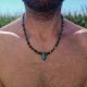Turkusowy naszyjnik Boho, unisex