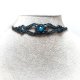 Pulsar apatyt i agat w makramie komplet pleciony choker i bransoletka