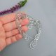 Oryginalne nausznice kolczyki uszy elfa kamień księżycowy elfickie elfie wire wrapping zausznice