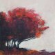 Drzewa  - praca wykonana pastelami