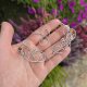 Oryginalne nausznice kolczyki cytryn i kolorowe agaty zausznice wire wrapping