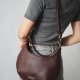 HOBO MINI SKÓRA NATURALNA W KOLORZE BORDOWYM