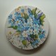 CERAMICZNA PODSTAWKA POD KUBEK NIEZAPOMINAJKI