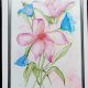 Akwarela w srebrnej ramce Bukiet  20,5*30,5 cm