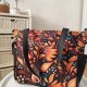 Sara - duża torba A4 jesienny folk totebag