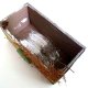 Drewniana skrzynka rustykalna shabby chic Happy Garden osłonka na kwiaty organizer