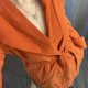 orange velvet jacket