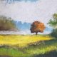 Pejzaż  - praca wykonana pastelami
