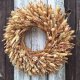 Wianek naturalny z suszonych kwiatów i traw, boho/rustykalny ok.46 cm