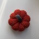 Dynia ozdobna handmade, rozmiar L, kolor ciemnopomarańczowy - 1 szt