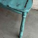 Krzesło turkusowe shabby chic, patyczak – z charakterem