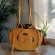 Torebka handmade ze sznurka Pierścienie musztardowa Tps01-09