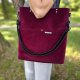 Torba shopper bordowy welur