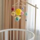 Karuzela kosmiczna z planetami • Mobil edukacyjny montessori do pokoju niemowlęcego • Dekoracja układu słonecznego dla małego astronauty i prezent na