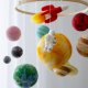 Mobil z rakietą, planetami i słońcem do pokoju dziecka