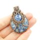 Sodalit wisiorek wire wrapping