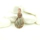 Krzemień pasiasty wisiorek wire wrapping