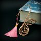 Miedziana zakładka do książki wire wrapping