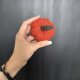 Dynia ozdobna handmade, rozmiar S, kolor ciemnopomarańczowy - 1 szt