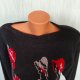 Sweter damski Vintage lata 80 ciekawy wzór