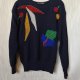 Sweter Escada vintage lata 80-te wełna z jedwabiem