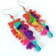 Kolorowe duże kolczyki z masy polimerowej
