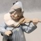 TENGRA Porcelanowy Klaun Pierrot grający na skrzypcach Hiszpania!