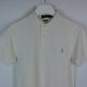 Ralph Lauren slim fit koszulka polo bawełna ecru / S