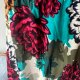 Vintage y2k kwiatowy top tuba bluzka floral print Coquette
