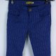 Gondola Blu spodnie damskie vintage imitacja koronki S /M