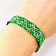 PIĘKNA  ZIELONA RĘCZNIE ROBIONA BRANSOLETKA
